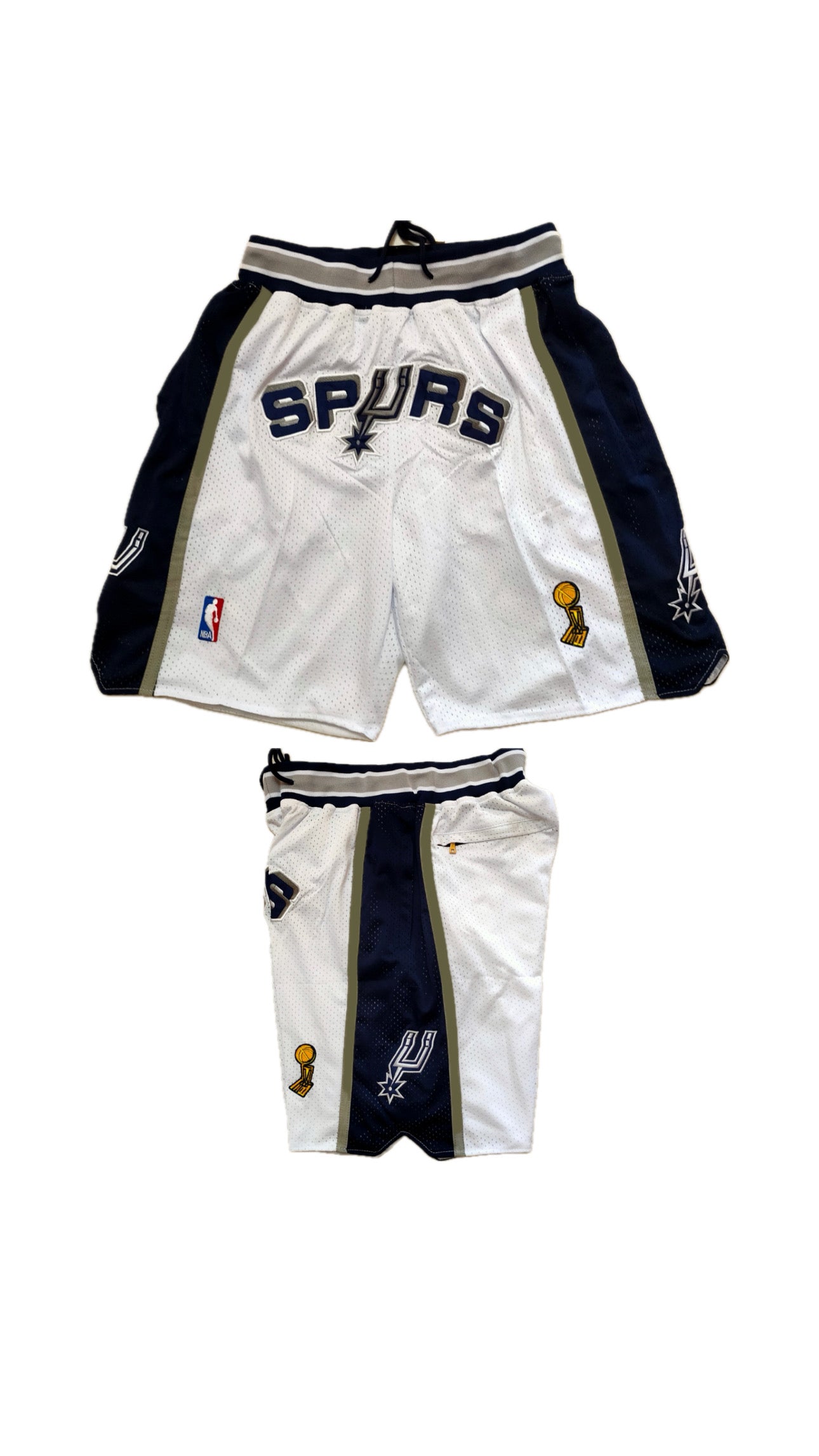 Retro Spurs Basketball Shorts