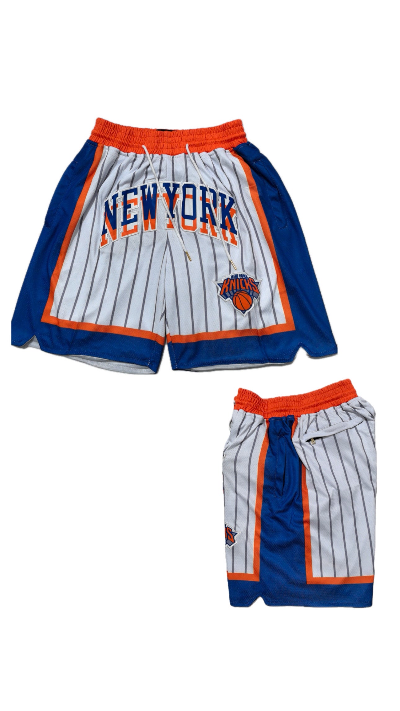Retro Knicks Basketball Shorts