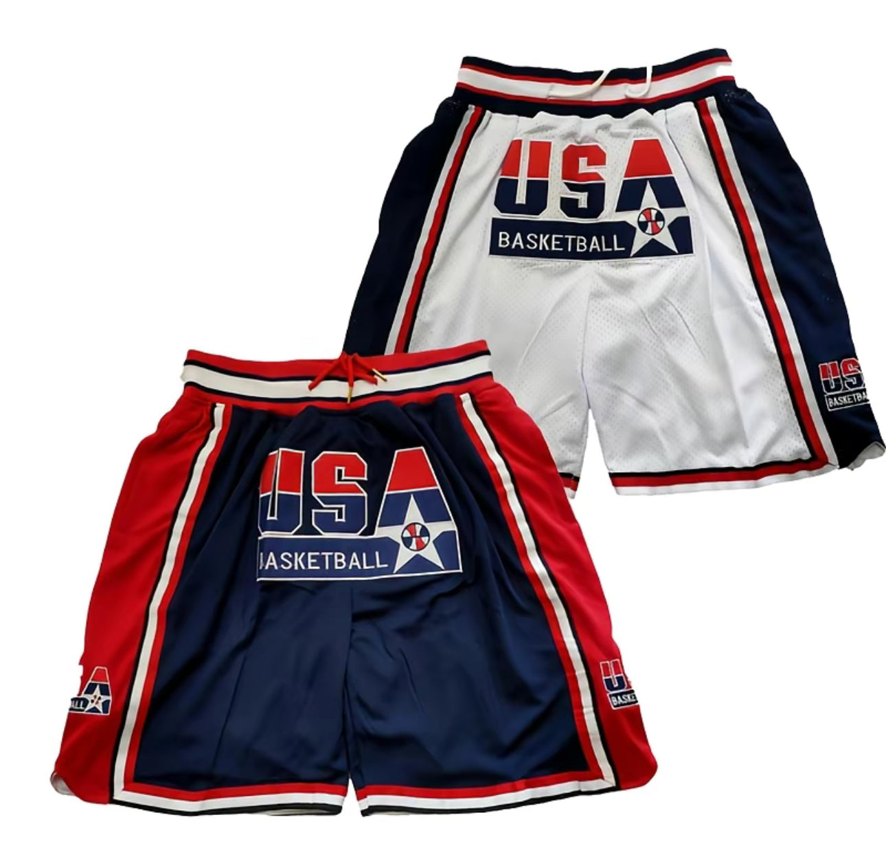 Retro 90s DreamTeam Basketball Shorts