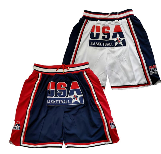 Retro 90s DreamTeam Basketball Shorts