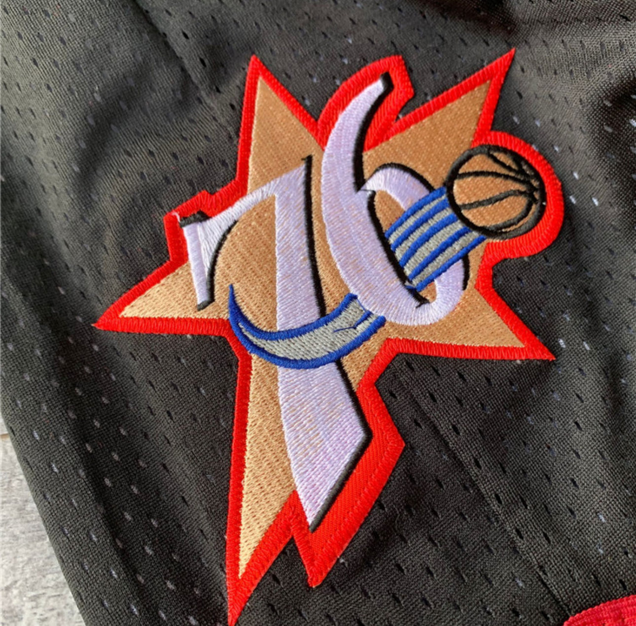 Retro 76ers Basketball Shorts