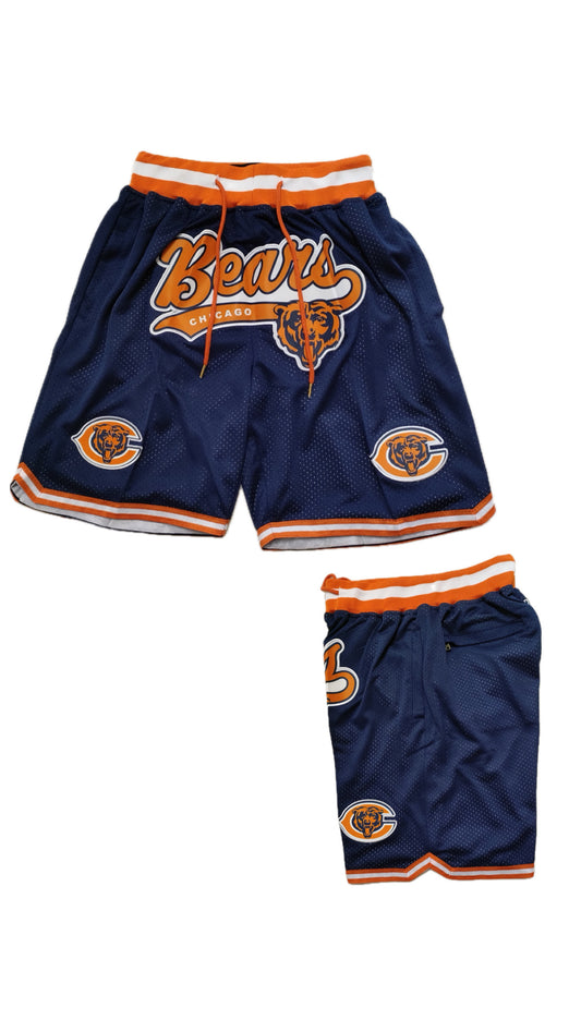 Retro Bears Football Shorts