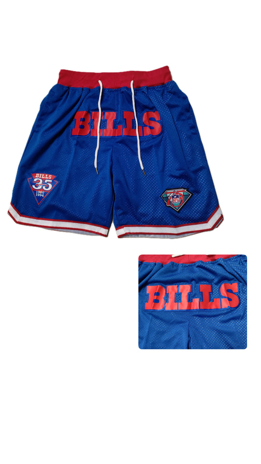 Retro Bills Football Shorts