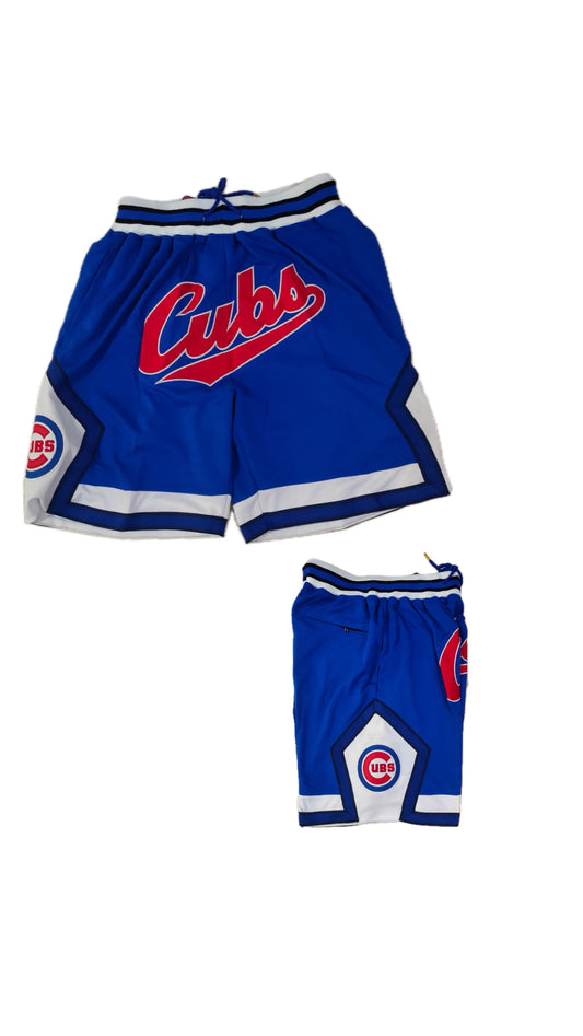 Retro Cubs Baseball Shorts