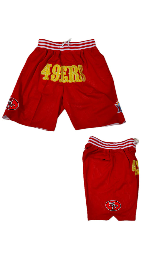 Retro 49ERS Football Shorts