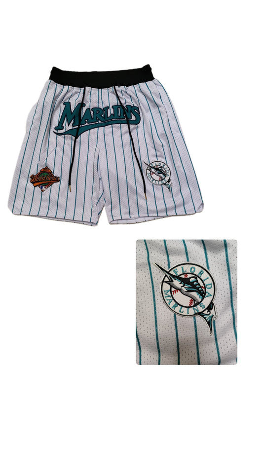 Retro Florida Marlins Baseball Short