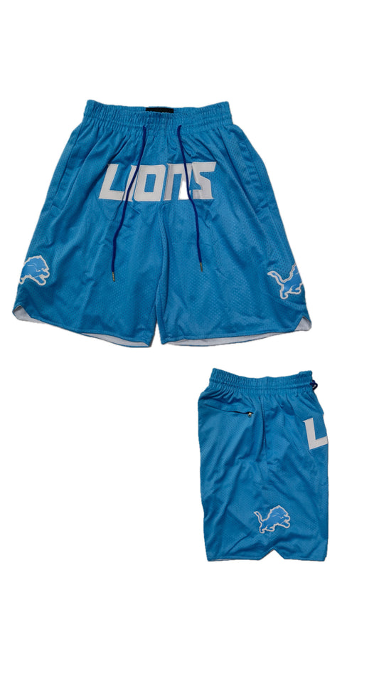 Retro Lions Football Shorts