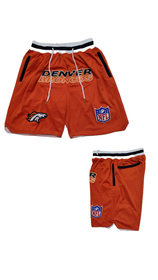 Retro Broncos Football Shorts